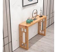 BeiJingYZ Consola Recibidor para Entrada de Madera Maciza, Recibidores de Entrada Minimalista Chino, Mesa Consola para Pasillo, Sala de Estar, Fácil de Montar(Yellow,120x30x75 cm/47x12x30 in)
