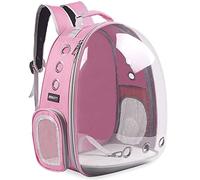 BEIKOTT Mochila para gatos, mochila para perro, mochila de burbujas para mascotas para gatos pequeños, cachorros, perros, conejos, aprobada por aerolíneas, mochila de cápsula transparente para viajes,