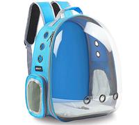 BEIKOTT Mochila para gatos, mochila para perro, mochila de burbujas para mascotas para gatos pequeños, cachorros, perros, conejos, aprobada por aerolíneas, mochila de cápsula transparente para viajes,