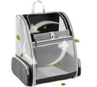 BEIKOTT Mochila para Mascotas para Gatos y Perros pequeños, Plegable, con cinturón de Seguridad, Hebillas para Viajes, Senderismo y Exteriores, Color Negro