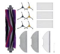 BeiLan Accesorio de repuesto para aspiradora compatible con Eureka E10s, 1 cepillo principal, 3 pares de cepillos laterales, 3 trapos, 3 cartuchos, 1 cepillo pequeño, juego de accesorios para