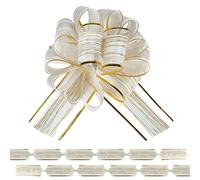 BeiLeiNiceHK Paquete de 12 lazos grandes de 6 pulgadas, lazos de cinta para cestas de regalo de boda, lazos de envoltura de regalo de fiesta, lazos de decoración de regalos para envolver caja o