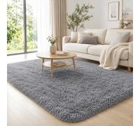 BEIMO Alfombra Pelo Largo, Shaggy Moderna Alfombras Salón, Suave, Antideslizante, Grande No Pierde Pelo Alfombra para Dormitorio, Habitacion, Gris, 200x280cm