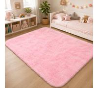 BEIMO Alfombra Pelo Largo, Shaggy Moderna Alfombras Salón, Suave, Antideslizante, No Pierde Pelo Alfombra para Dormitorio, HabitacionGrande, Rosa Claro, 200X280CM