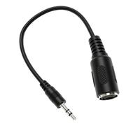 Beimus Adaptador de sonido de 3,5 mm a 5 pines hembra, convertidor DIN de 5 pines hembra a macho de 3,5 mm, cable de conexión de sonido, cable mezclador profesional