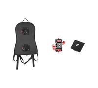 Beimus Arnés de cámara multifuncional con placa trasera de expansión de montaje en V, diseño ergonómico para equipos de transmisión, placa de montaje en V