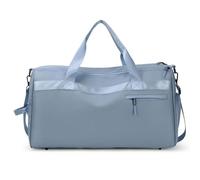 Beimus Bolsa de equipaje para mujer, elegante bolsa con compartimentos húmedos y secos, versátil bolsa de equipaje deportiva para viajes cortos y gimnasio, azul claro