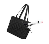 Beimus Bolsa de tenis para mujeres y hombres, bolsa deportiva grande, 2 raquetas para pickleball, pádel, raqueta de bádminton, raqueta cruzada, bolsas de hombro para bádminton y pickleballs, Black