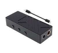 Beimus Caja de decodificación profesional HiFi tipo C, doble potencia de bajo ruido y 16-600 ohmios, compatibilidad con auriculares, caja de decodificación de mezcla