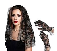 Beimus Chal de boda de color clásico, tela de secado rápido, adecuado para culto y actividades al aire libre, conjunto de pañuelos para la cabeza, Negro, Talla única