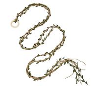 Beimus Cinturón de nailon ajustable hecho a mano, unisex, accesorio de cadena para el cuerpo, para uso casual, fiesta, cadena de cintura trenzada