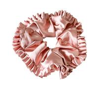 Beimus Coleteros plisados elásticos satinados para el pelo de boda, moños grandes, elásticos para el pelo para varios