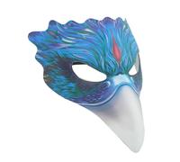 Beimus Comfortable Halloween Hawks Mask PU Leather Blend Long Time Cosplay Parties Supplies Efficient Leather Animal Mask