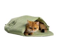 Beimus Cómoda cama para gatos tipo cueva, lavable, para interiores, con diseño de hojas, para uso doméstico, cama de gatos para invierno