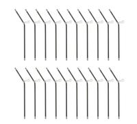 Beimus De 20 conectores de equilibrio de pesca, antienredos, boom con broches, palo recto, entusiastas del aire libre, accesorios de mar en forma de L