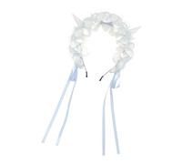 Beimus Diadema de cuerno de diablo modificable, seguro, antideslizante, cómoda adición de disfraz para fiestas de Halloween, incidentes temáticos, tocado de cuerno de diablo modificable para disfraz