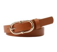 Beimus Elegante cinturón de piel sintética con hebilla para viajes diarios, reuniones casuales y citas, cinturón de piel sintética, a, Talla única