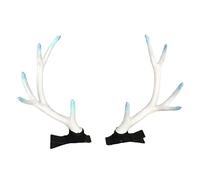Beimus Elegantes accesorios para el pelo de alce blanco para mujer, estilo tradicional, clip para el pelo, decoración para bodas y