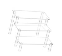 Beimus Estante de exhibición acrílico para organizar cupcakes, perfumes, joyas, coleccionables, estante de almacenamiento con varillas reforzadas, estante de colección de acrílico