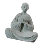 Beimus Estatua de monje para decoración de jardín, peceras, decoración de microlandscape, accesorios, figuras de Budas, adorno de regalo, decoraciones de peceras