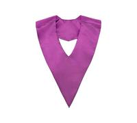 Beimus Estola académica ceremonial con diseño de cuello en V, tela de satén suave para eventos de graduación, uso profesional, accesorios de graduación antideslizantes, Morado (, Talla única