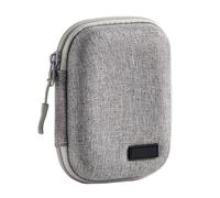 Beimus Estuche organizador de cámaras de tela Oxford impermeable para cámaras, accesorios y viajes, gris oscuro, 12*9*4cm
