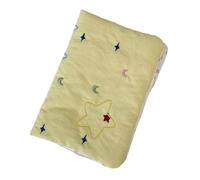 Beimus Funda de pasaporte con diseño de estrella en relieve con espacioso compartimento interior, fácil acceso, organizador de documentos de viaje organizado, Amarillo, Mass Beauty