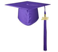 Beimus Gorra de graduación 2026, cómoda tela transpirable para ceremonia de adultos, accesorios formales de fotos para suministros de fiesta de graduación, Morado (, aldult