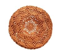 Beimus Gorro de punto transpirable ligero de ganchillo recortado de algodón y lino, accesorio que funciona bien con diferentes tipos de cara, sombrero de viaje plegable, O, Talla única