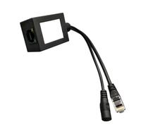 Beimus IEEE802.3af - Adaptador divisor Gigabit de alimentación a través de Ethernet de 12 V para red RJ45 de entrada de alimentación DC12-30 V