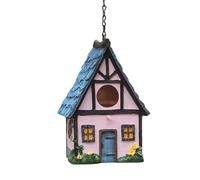Beimus Jaula de nido para pájaros, nido pintado para refugio, nido de colibrí al aire libre, para pájaros de tamaño pequeño