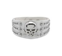 Beimus Joyas de mano de metal con diseño de calavera, diseños únicos a la moda para los amantes de la música rock, que muestran personalidad y moda a la moda, talla única, como se describe