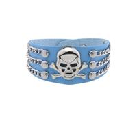 Beimus Joyería de mano de metal con diseño de calavera, diseños únicos a la moda para los amantes de la música rock, que muestran personalidad y moda a la moda, talla única, como se describe