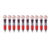 Beimus Juego de 10 bolígrafos multifunción con forma de bola deportiva para niños, multicolor para la escuela, trabajo, diversión y escritura