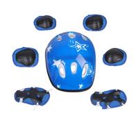 Beimus Juego de 7 piezas de equipo de protección para niños con tocado, codera, muñequera, protectores de rodilla para patinaje, patineta, ciclismo, equipo de protección para niños