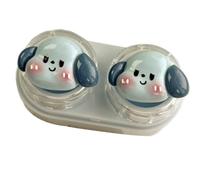 Beimus Juego de fundas para lentes de viaje con almacenamiento separado izquierdo y derecho, a prueba de fugas, soporte para lentes para exteriores, organizadores de lentes aptos para viajes, Blue