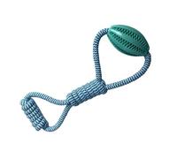 Beimus Juguete de limpieza de dientes de perro, cuerda de algodón, juguete masticable integrado en forma de bola, dispensador de golosinas para perros caninos, cachorros, salud y masticador agresivo