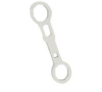 Beimus Llave ergonómica y ligera para ajuste de horquilla, herramienta de ajuste de precarga para motocicletas, bicicletas todoterreno, ajustes precisos de golpes, llave de aluminio