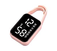 Beimus Llavero de bolsillo LED electrónico colgante luz nocturna impermeable táctil relojes digitales llaveros colgantes relojes llavero colgante, B, talla única
