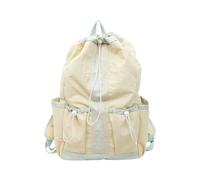 Beimus Mochila con cordón para mujeres y hombres, ligera, deportiva, bolsa de gimnasio, resistente al agua, mochila para laptop, mochila con cordón, Amarillo