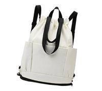 Beimus Mochila deportiva con cierre de cordón para gimnasio, senderismo, compartimento principal grande, resistente al agua, correa de hombro ergonómica, diseño fácil de llevar, práctica mochila de