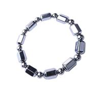 Beimus Natural Energy Terahertz - Pulsera elástica para mujeres y hombres, ajuste cómodo, pulsera de piedras de cristales, ideal