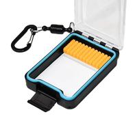 Beimus Organizador de aparejos de doble cara, caja de almacenamiento flotante con cierre de caja de almacenamiento con cordón, equipo de pesca al aire libre, contenedor impermeable