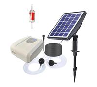 Beimus Paquete de 1 aireador solar de conservación de recursos que ofrece modos dobles de esfera suave intermitente para acción silenciosa de estanque transportable