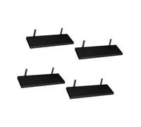 Beimus Paquete de 4 estantes flotantes de pared montados en la pared, estantes flotantes vintage de fácil instalación, baño, cocina