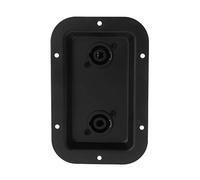 Beimus Placa de metal portátil para terminales de 1/4 pulgadas, armarios PA/DJ para SpeakOn PA Smart Home Hub
