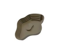 Beimus Plato de alimentación de animales para reptiles, construcción de ABS, plato de agua poco profundo para tortugas, lagartos, contenedor de agua de reptiles