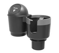 Beimus Portavasos 2 en 1 para coche, limitador ajustable y compartimento de almacenamiento para monedas, perfecto para vehículos con diseño plegable, propietario de taza de consola de coche