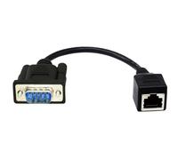 Beimus RJ45 a RS232 DB9 Puerto macho de 9 pines a RJ45 hembra CAT5 Ethernets consolas Ethernets extender adaptadores, cable de comunicación, aplicaciones industriales