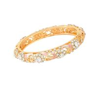 Beimus Romance - Cadena de mano de aleación de Zn con diamantes de imitación brillantes, diseño hueco de varios colores, talla única, como se describe